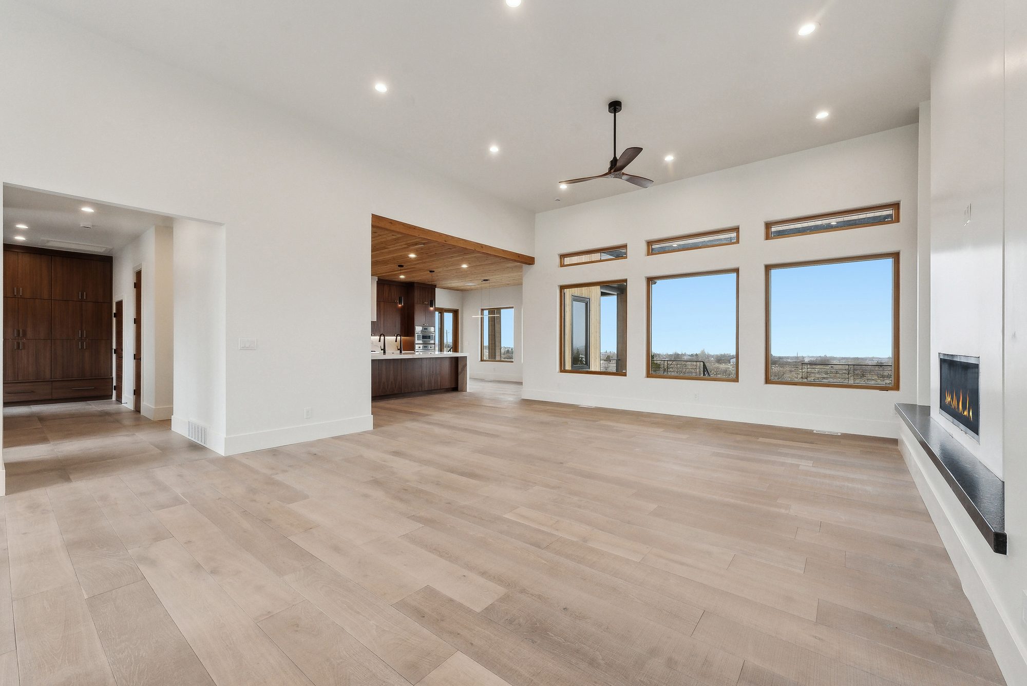 Great room to kitchen