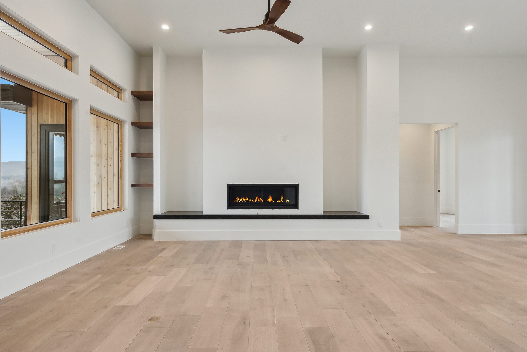 Great room fireplace